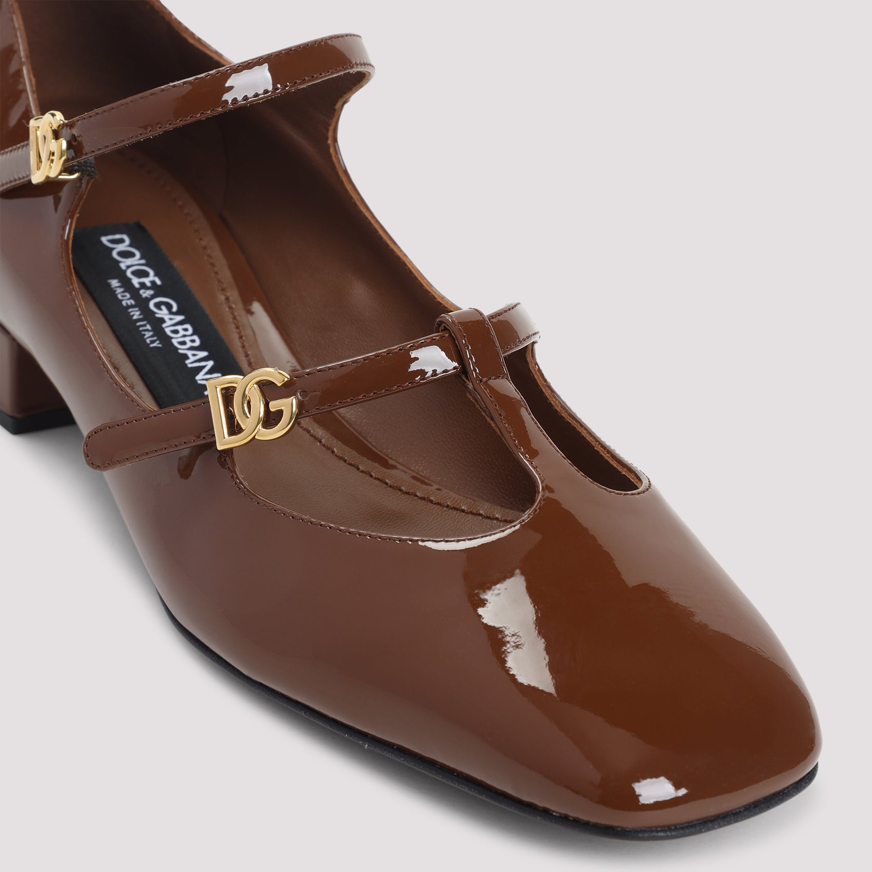 DOLCE & GABBANA 100% Leather Pumps with 3cm Heel for Men