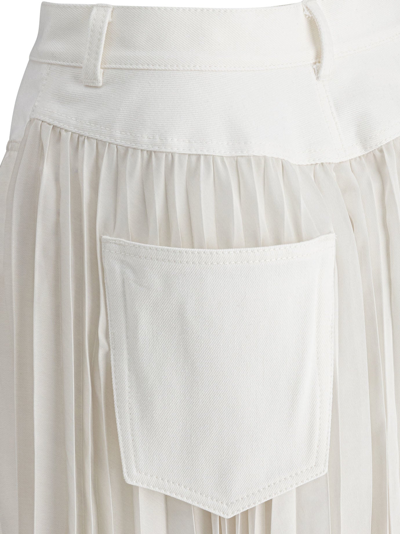 SACAI Relaxed Fit Pleated Skirt for Women - SS25