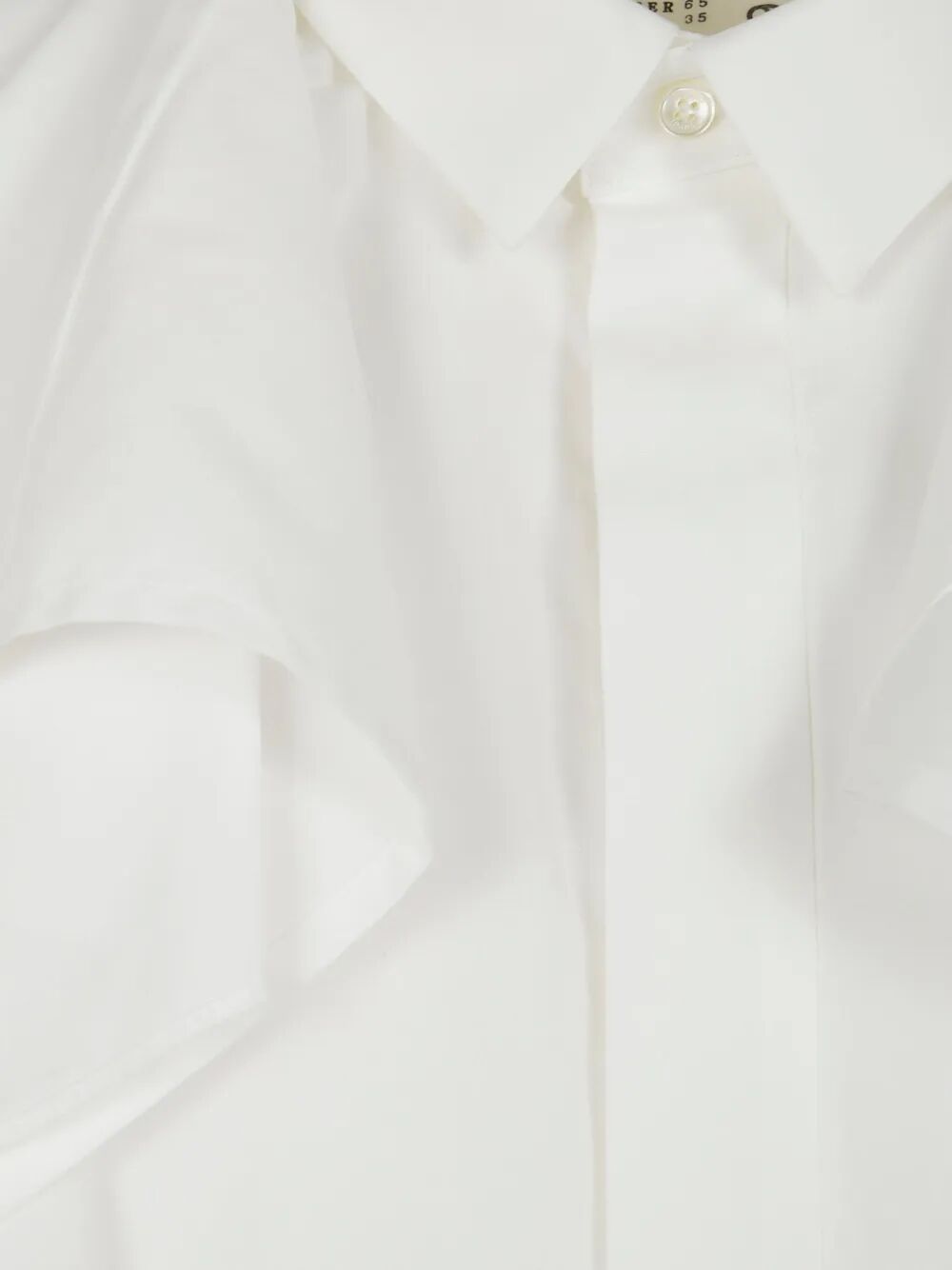 SACAI Women's Mini Ruffle Detail Shirt Dress for SS25