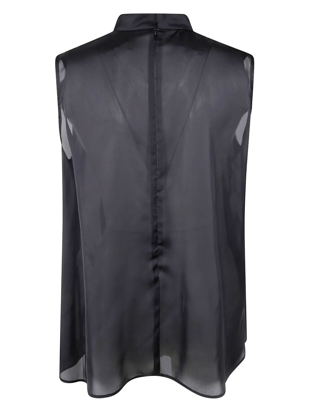 SACAI Satin & Chiffon Pullover
