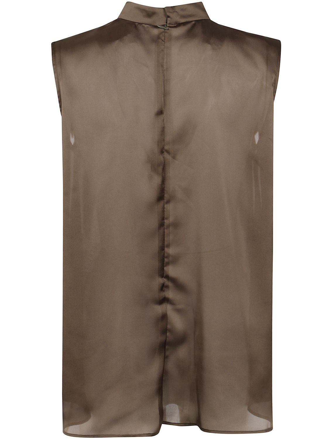 SACAI Satin and Chiffon Pullover for Women - SS25 Edition