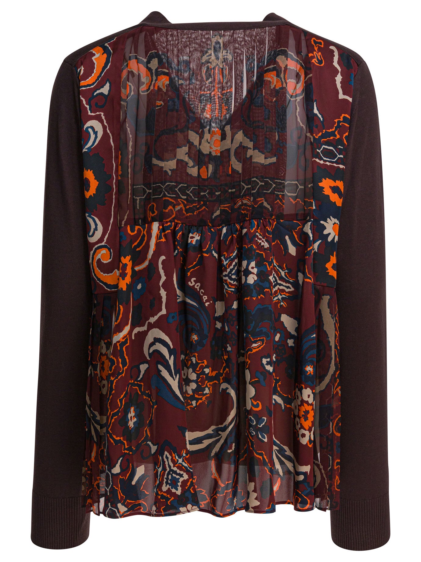 SACAI Floral Print Cardigan for Women - FW25 Collection