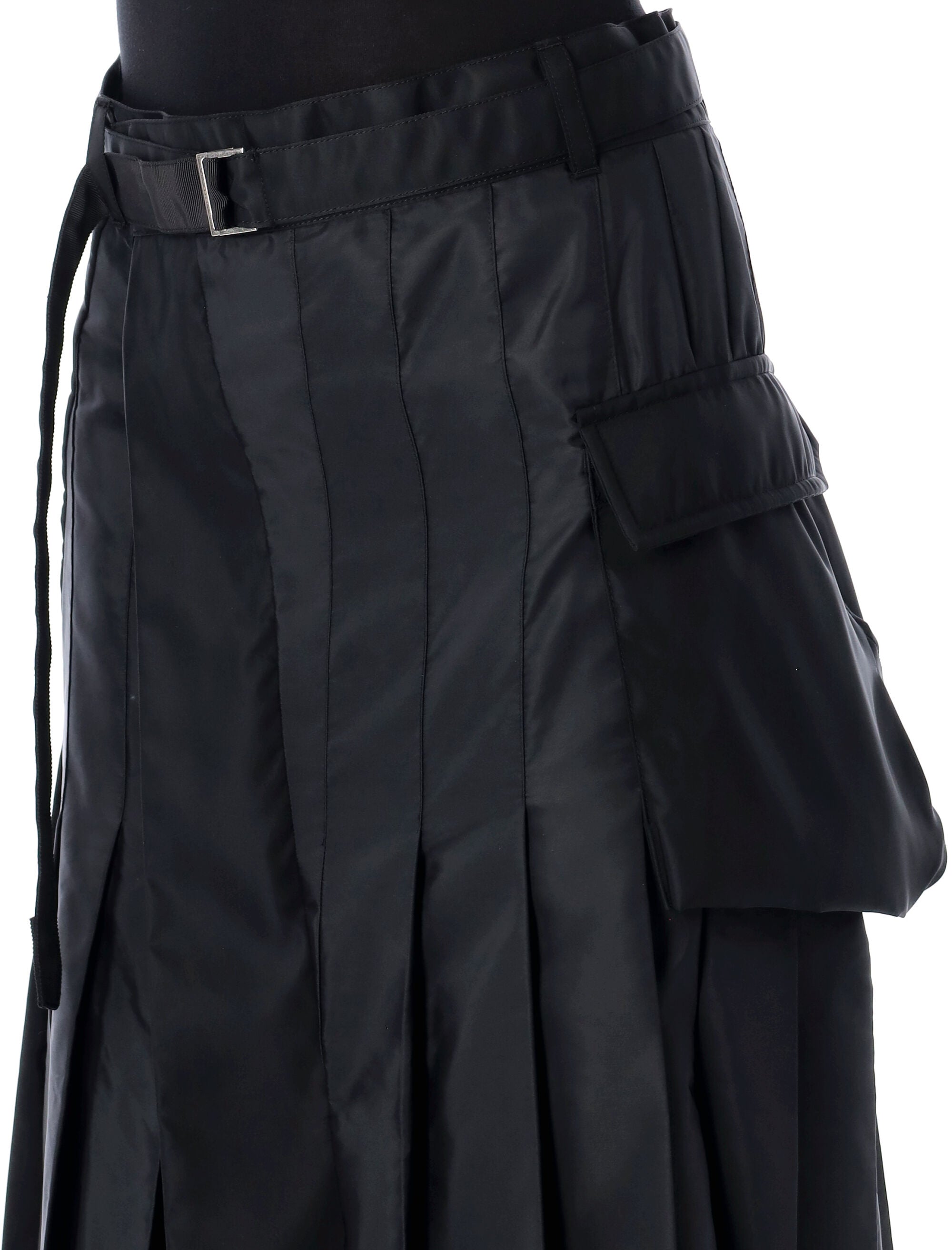 SACAI Asymmetrical Pleated Midi Skirt Size 2