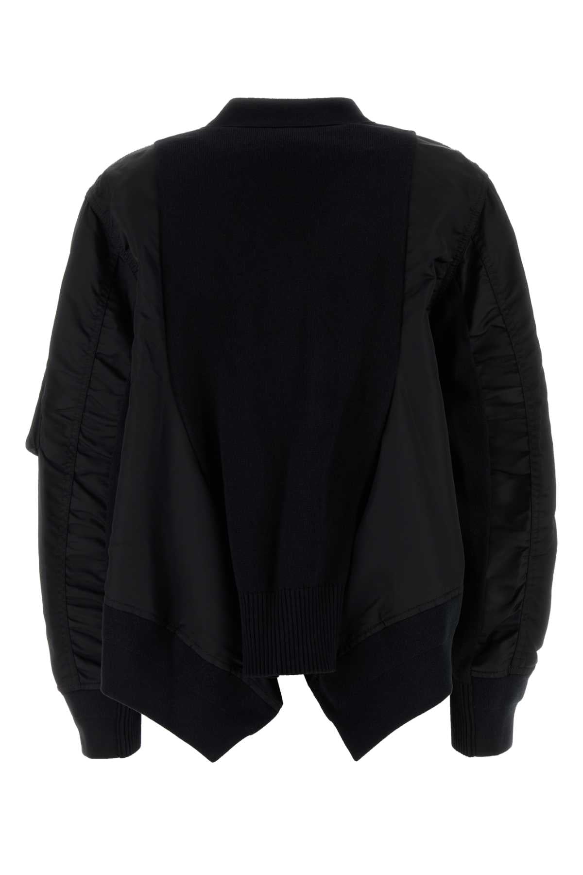 SACAI Women's Cotton Blend and Nylon Bomber Jacket