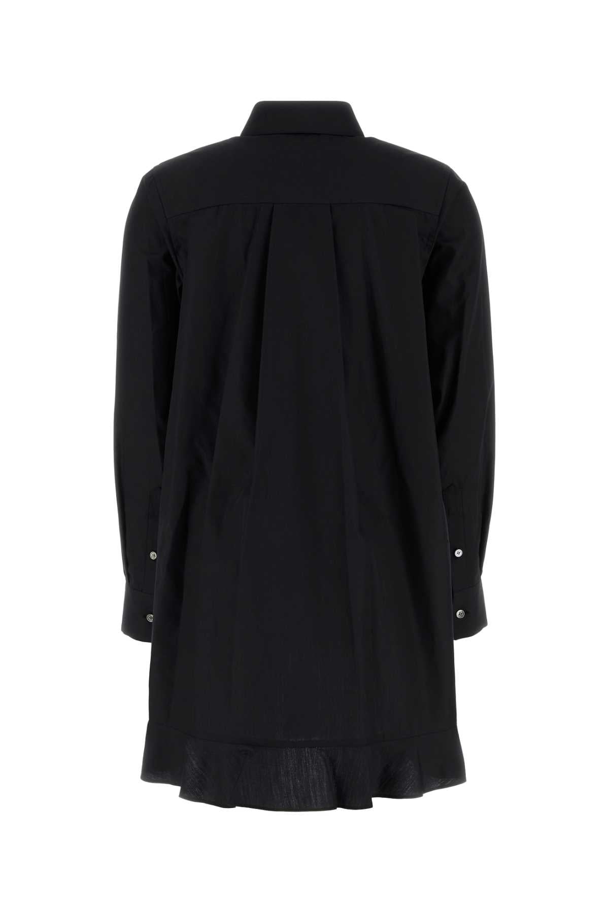 SACAI Chic Poplin Shirt Dress for Women - FW25