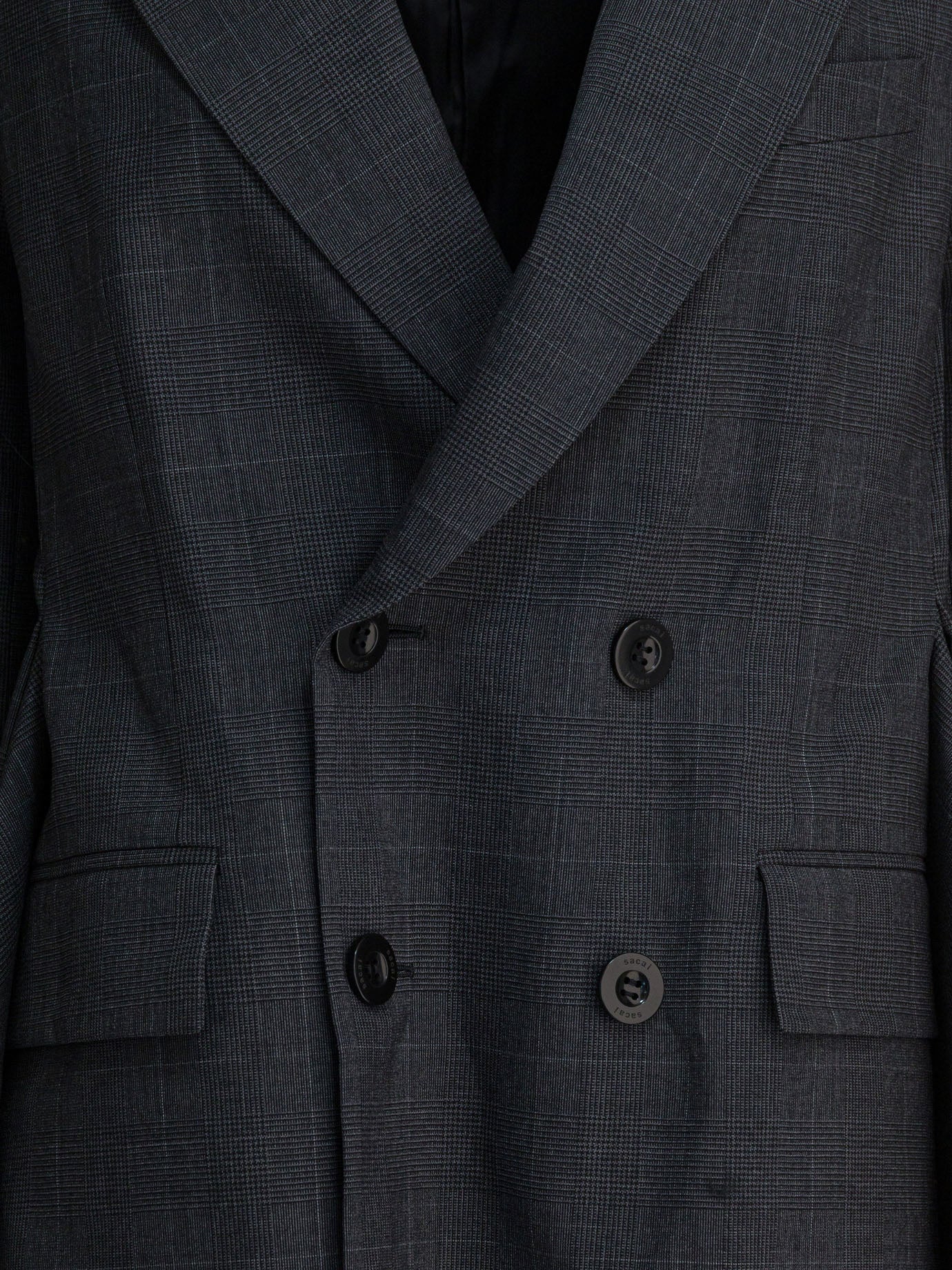 SACAI Glen Check Jacket for Women - Fall/Winter 2025