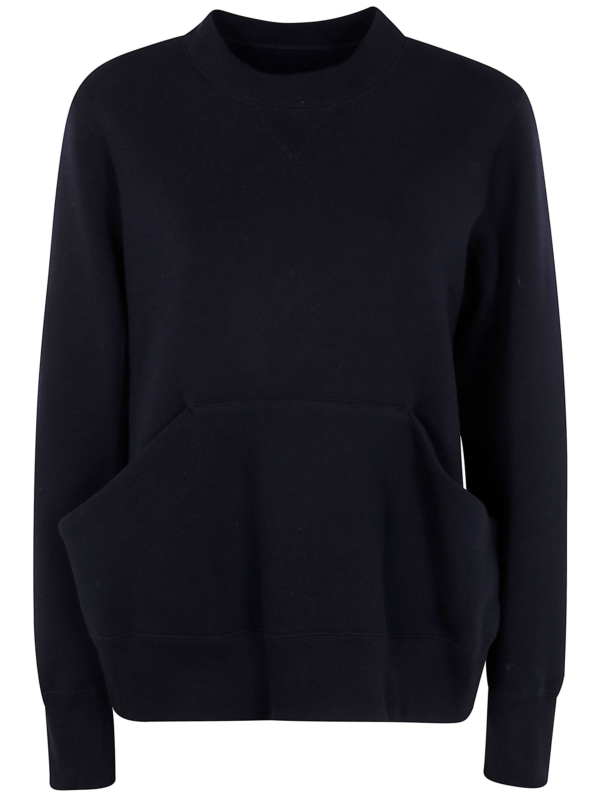 SACAI Sponge Sweat Round Neck Pullover for Women - FW25