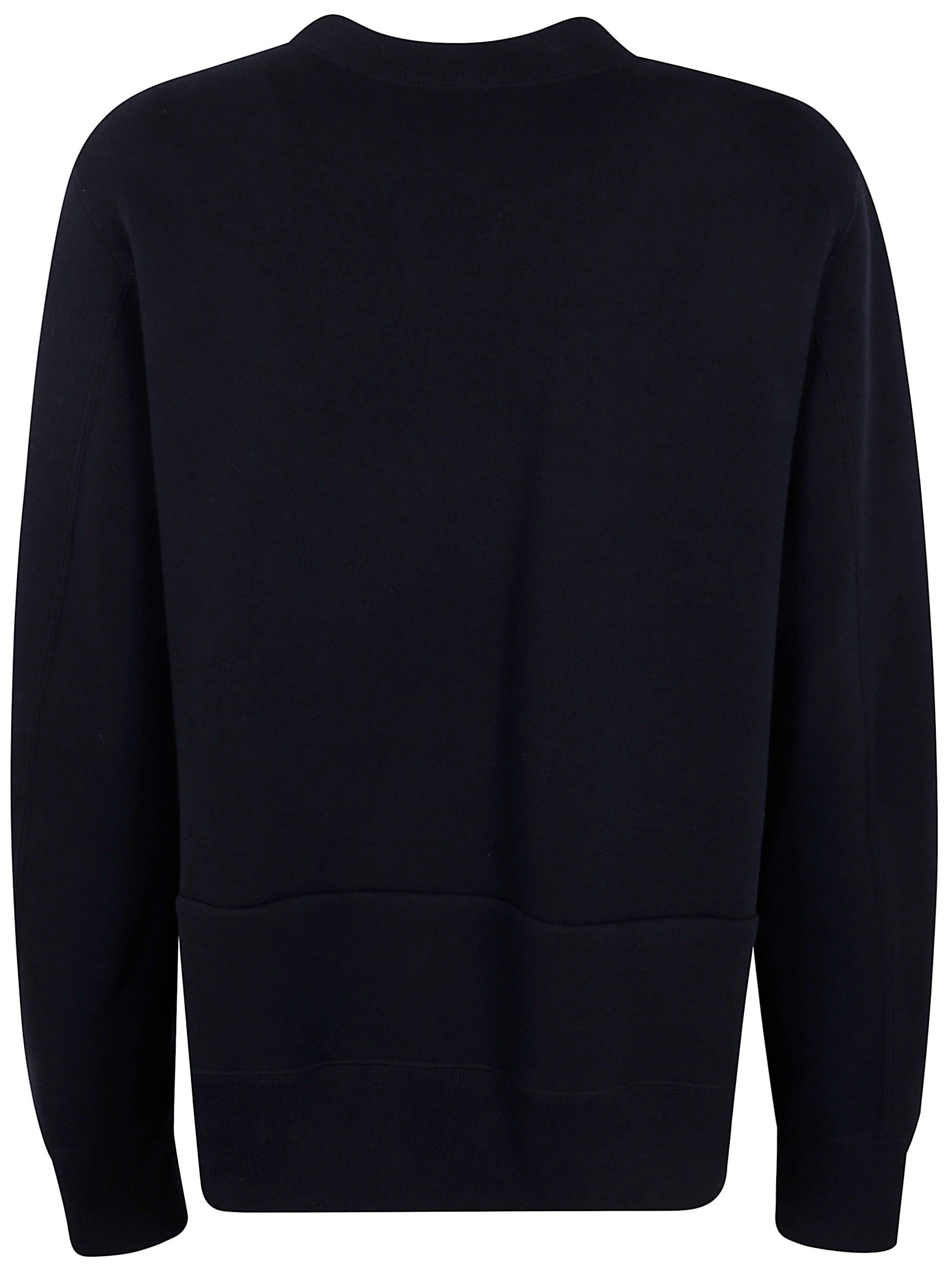 SACAI Sponge Sweat Round Neck Pullover for Women - FW25