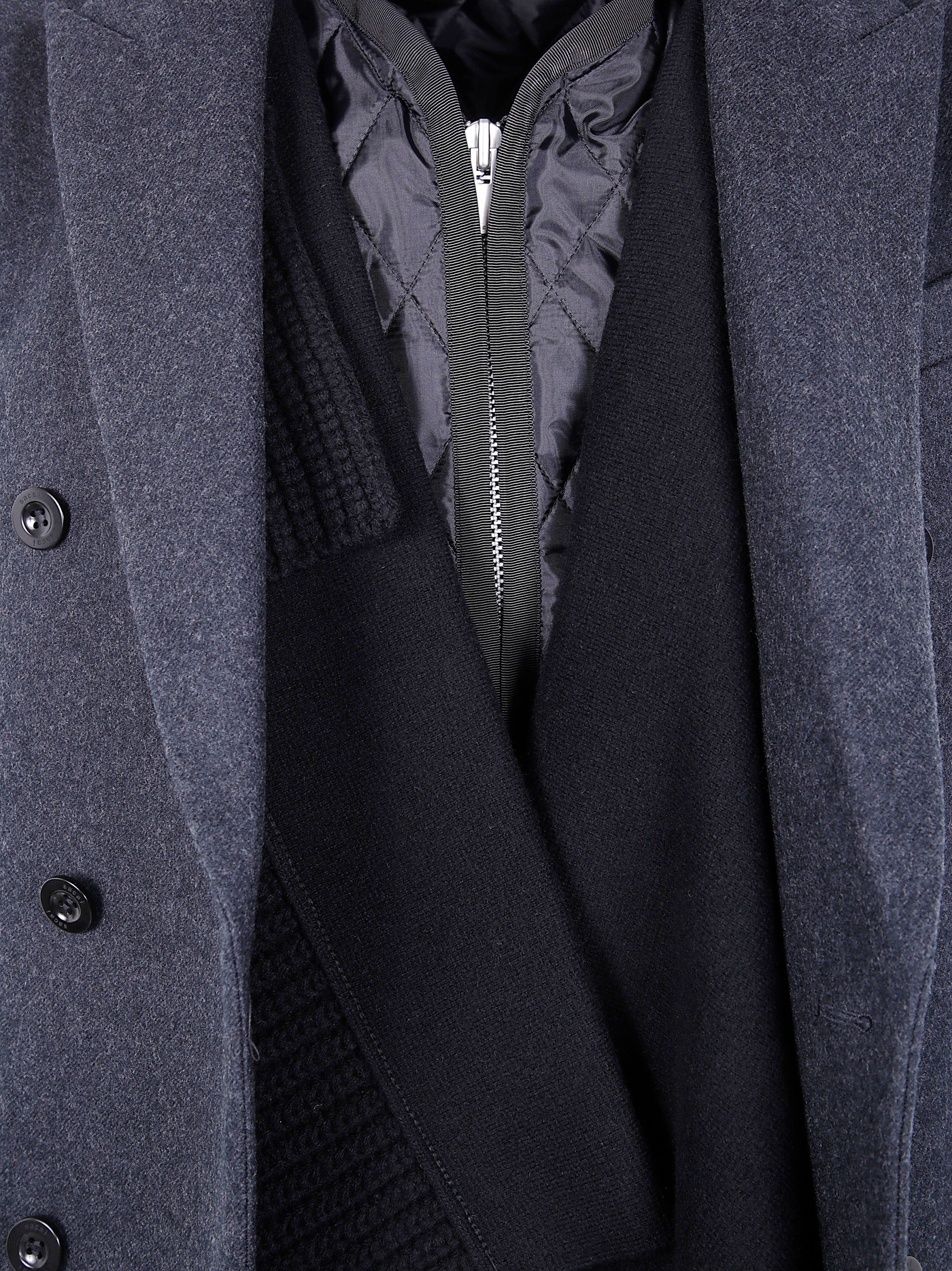 SACAI Knit Jacket for Men - FW25 Edition