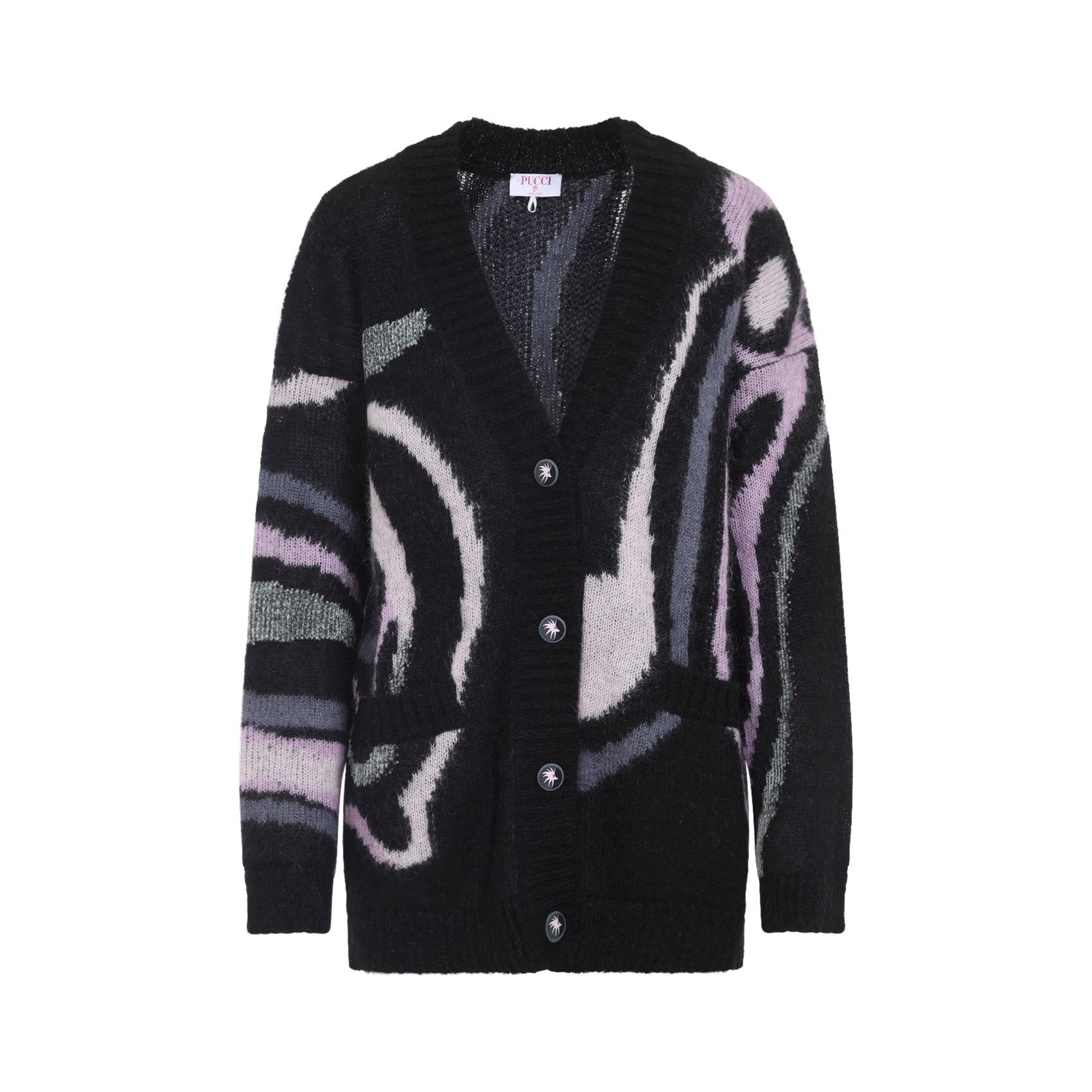 PUCCI Elegant Mohair Blend Cardigan for Men - FW25