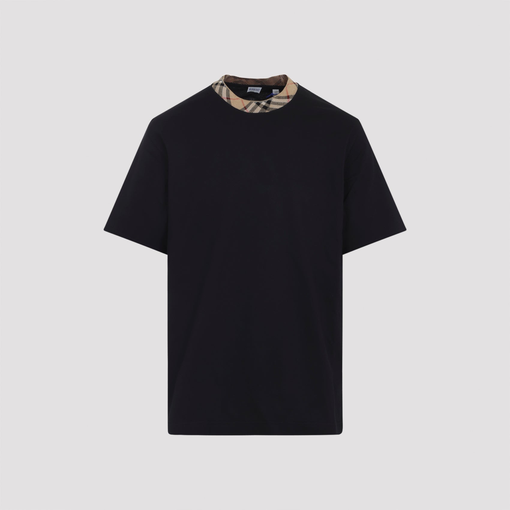 BURBERRY Ryan T-Shirt with Check Collar for Men