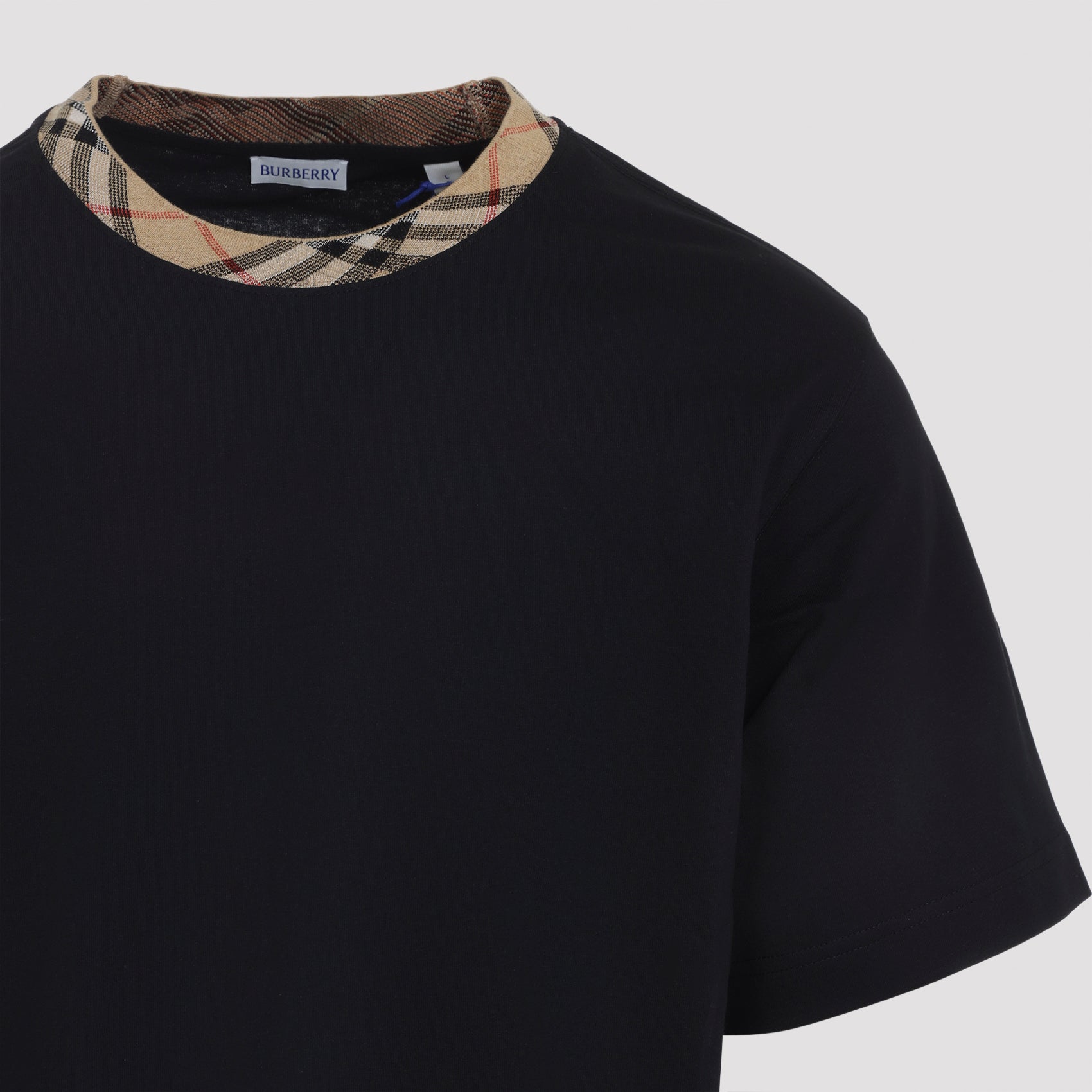 BURBERRY Ryan T-Shirt with Check Collar for Men