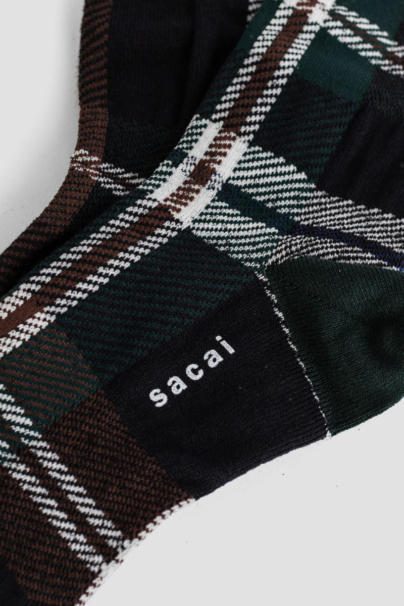 SACAI Plaid Half-High Socks