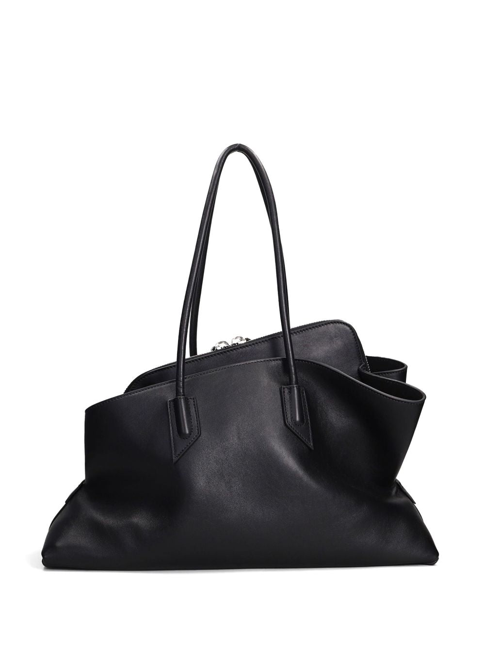 THE ATTICO Mini Leather Shoulder Handbag with Front Pocket