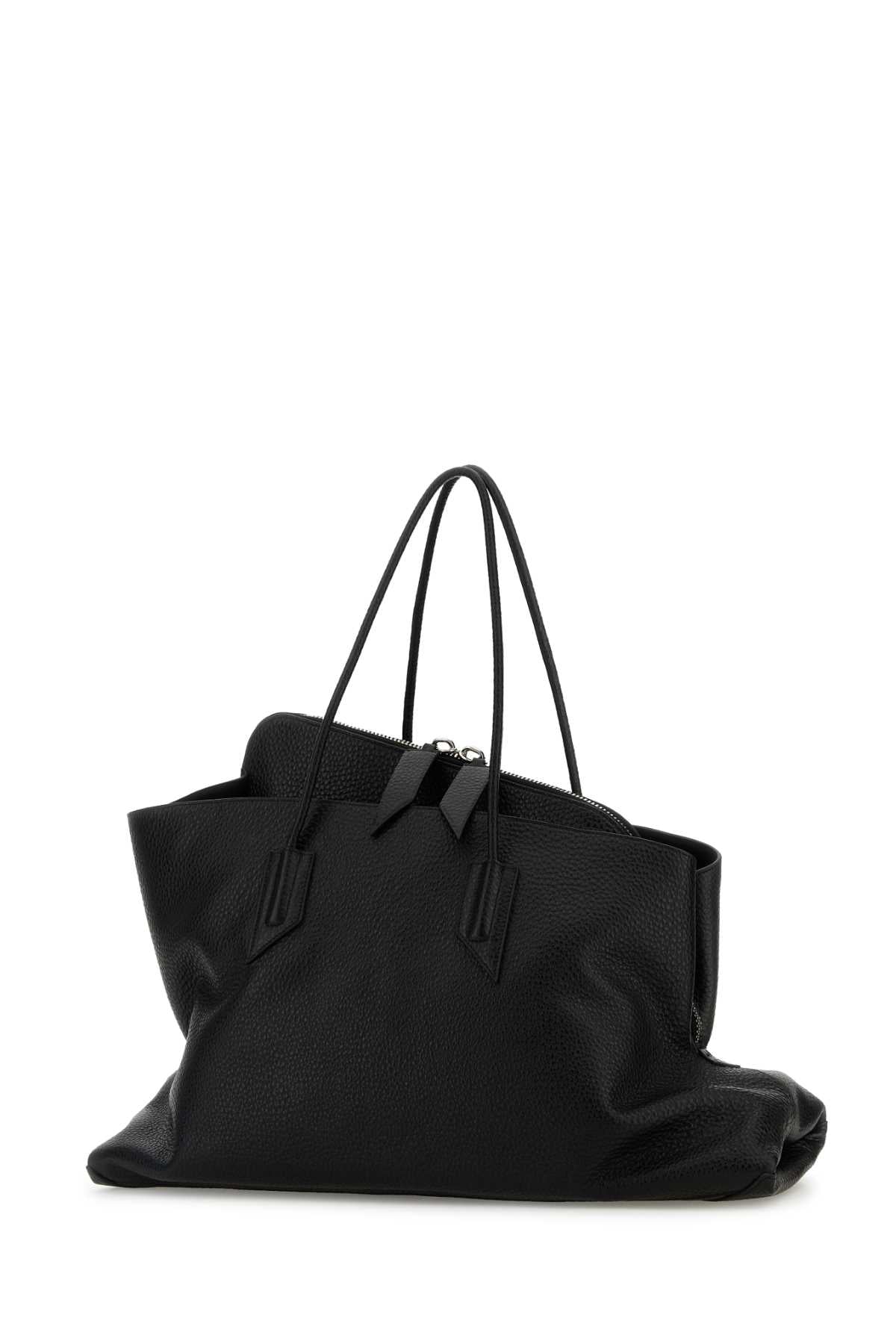 THE ATTICO Large Leather Top Handle Shopping Handbag