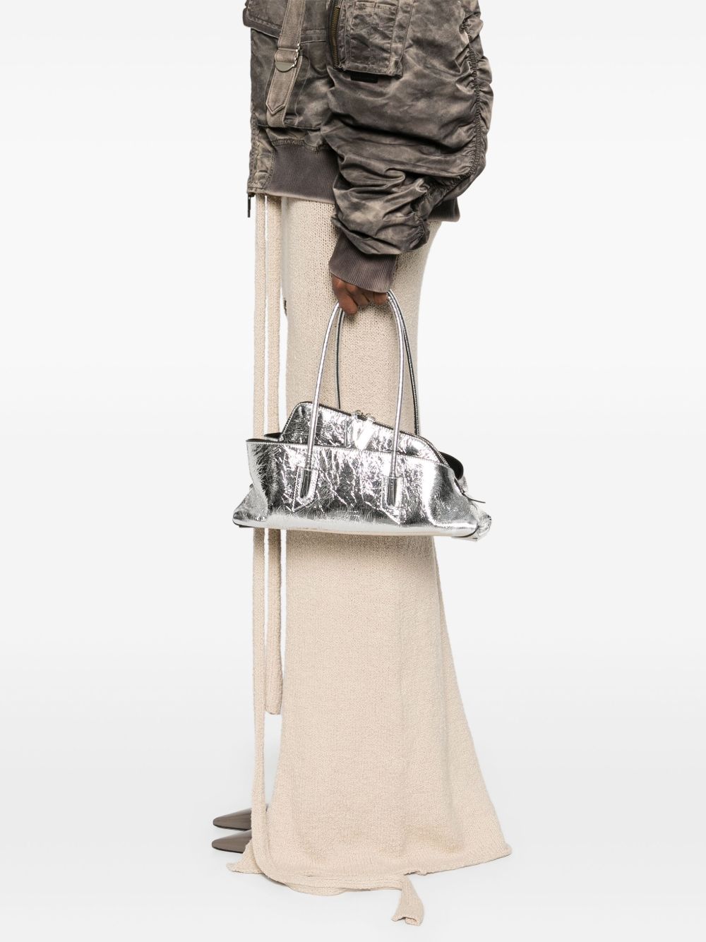 THE ATTICO Mini Handbag with Rolled Top Handles