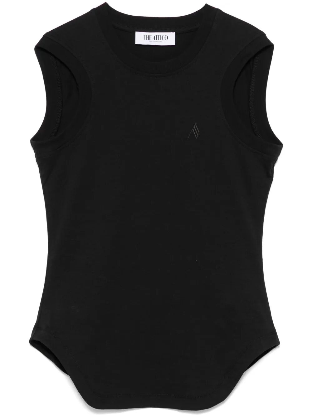 THE ATTICO Reese Sleeveless Cotton Tank Top