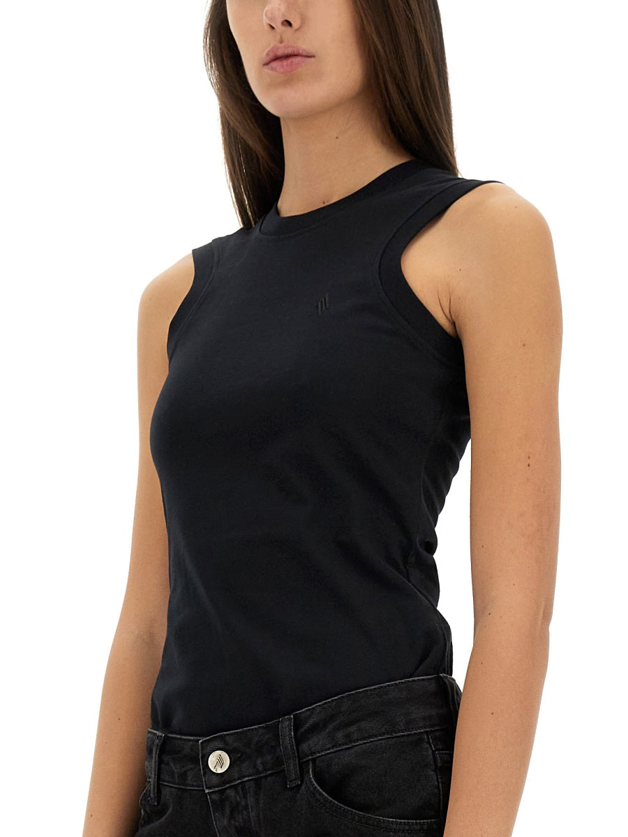 THE ATTICO Slim Fit Cotton Tank Top - Size 38