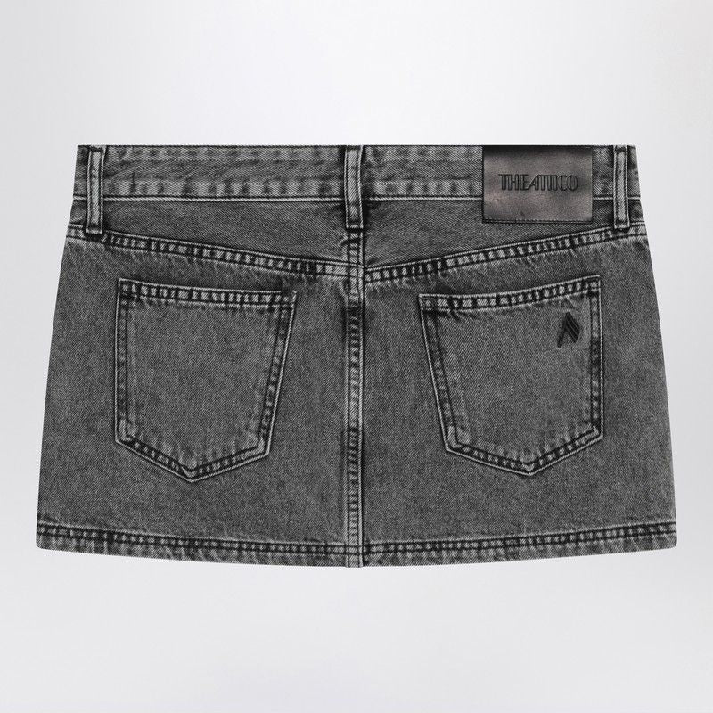 THE ATTICO Women's Cotton Denim Mini Skirt