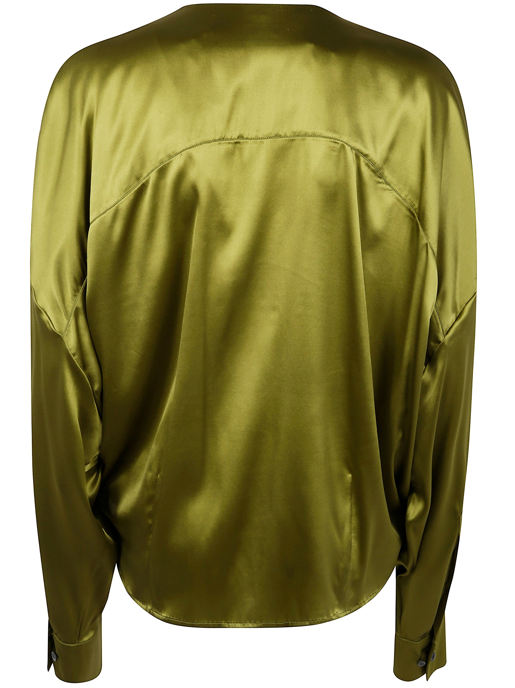 DRIES VAN NOTEN Silk Blend Button-Down Shirt