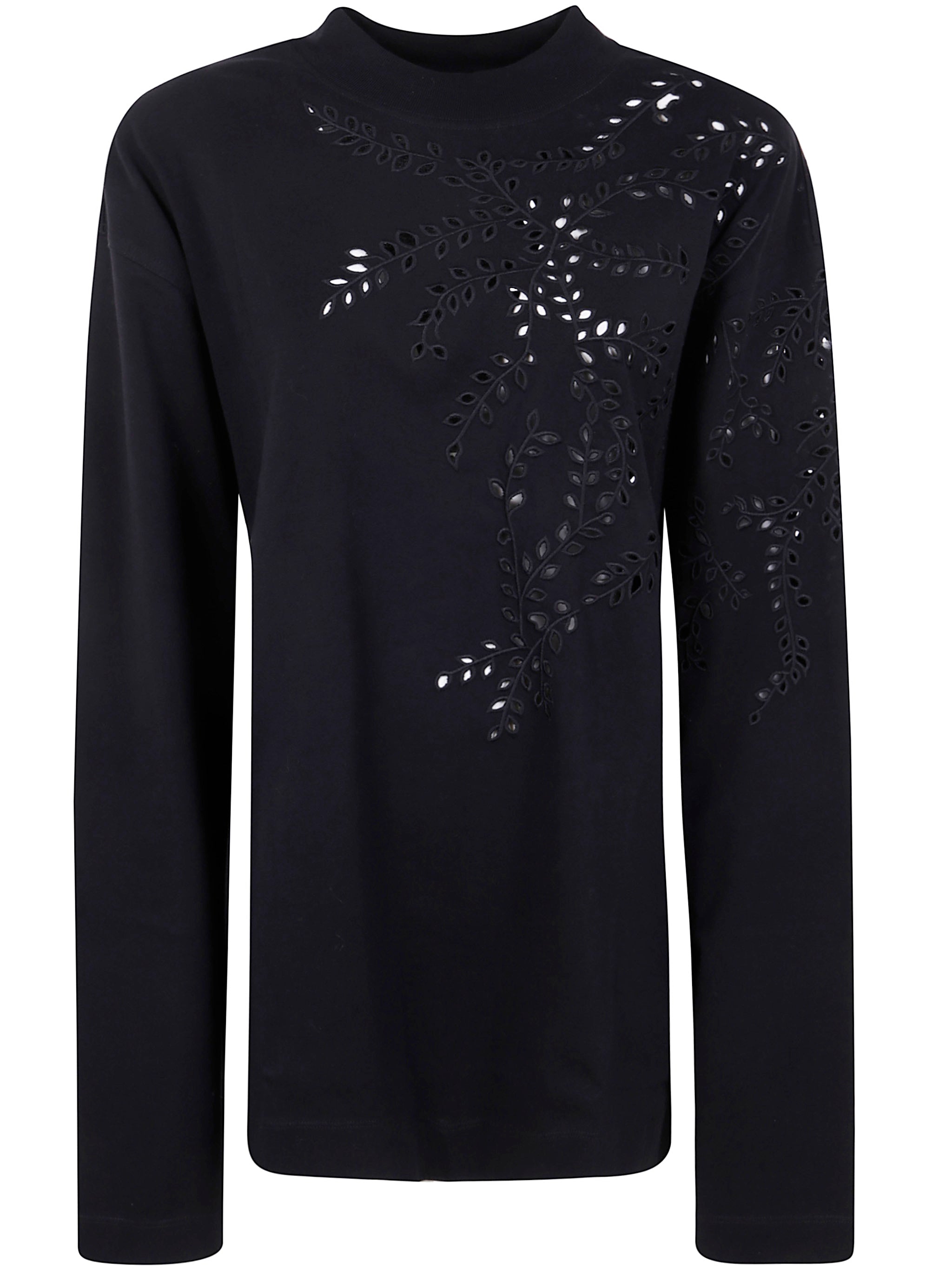 DRIES VAN NOTEN Embroidered Long Sleeve T-Shirt