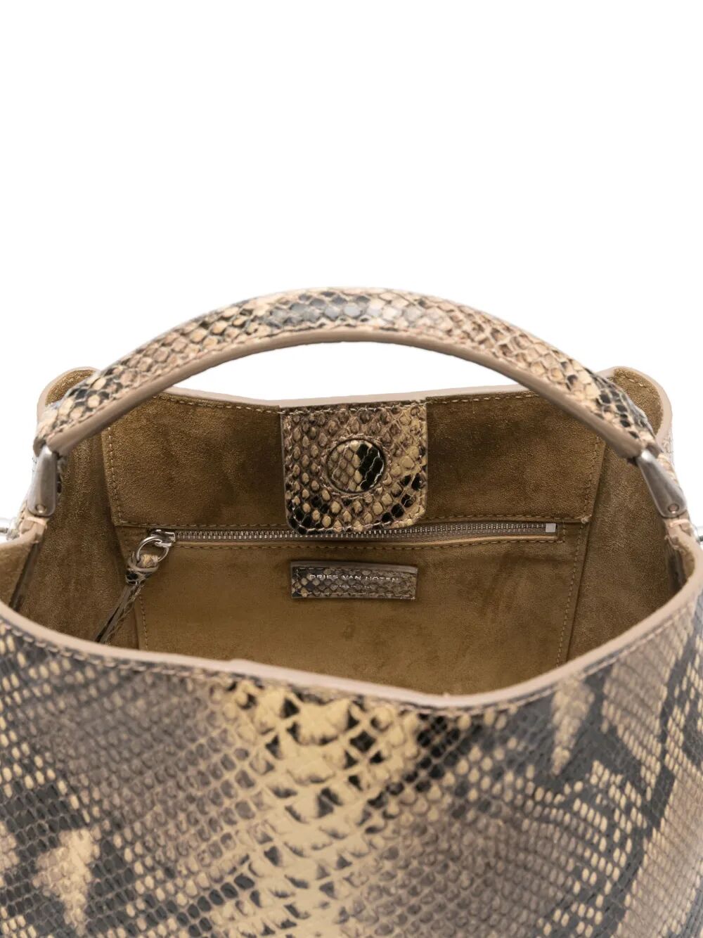 DRIES VAN NOTEN Medium Python Tote Handbag