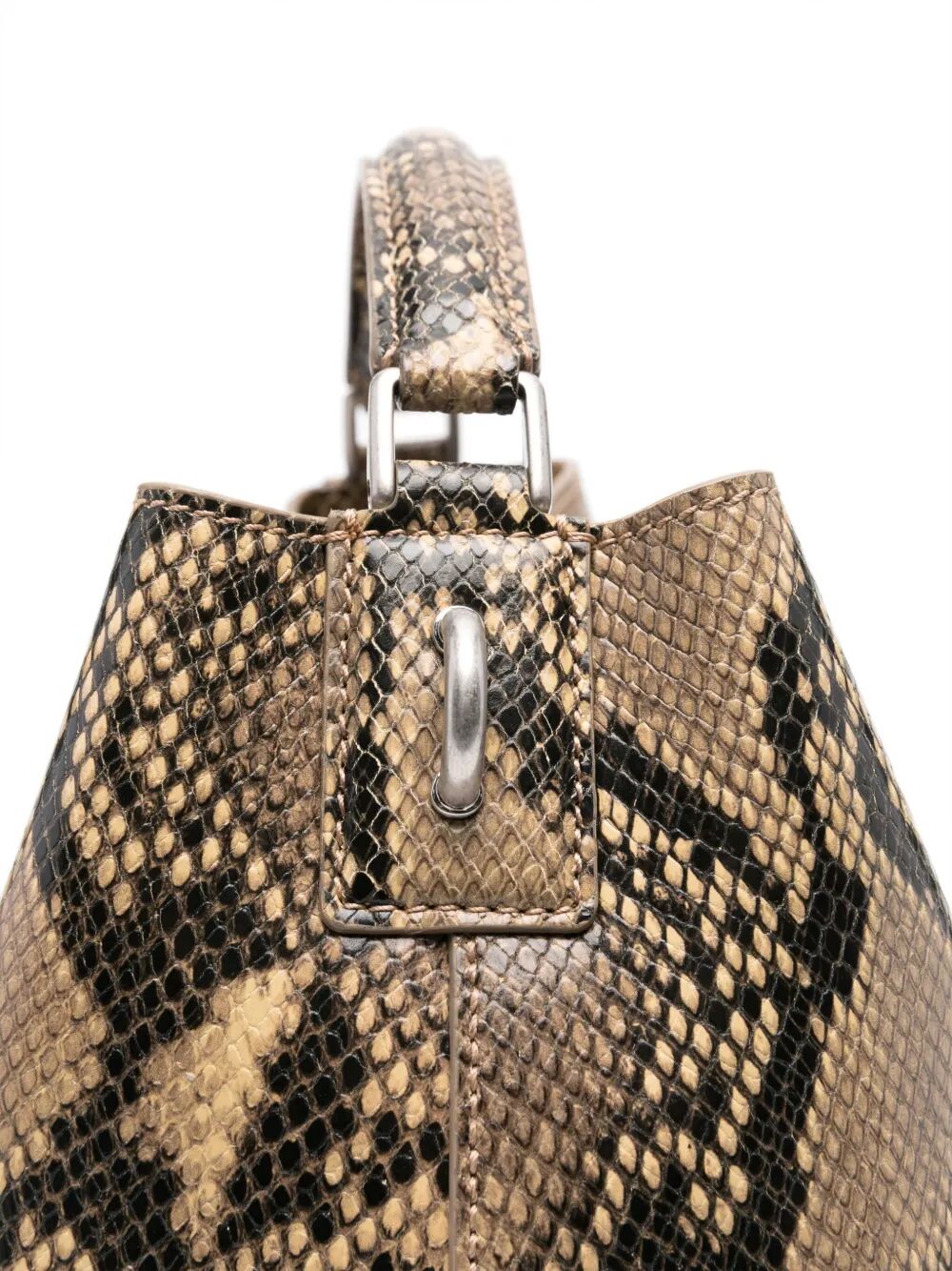 DRIES VAN NOTEN Medium Python Tote Handbag