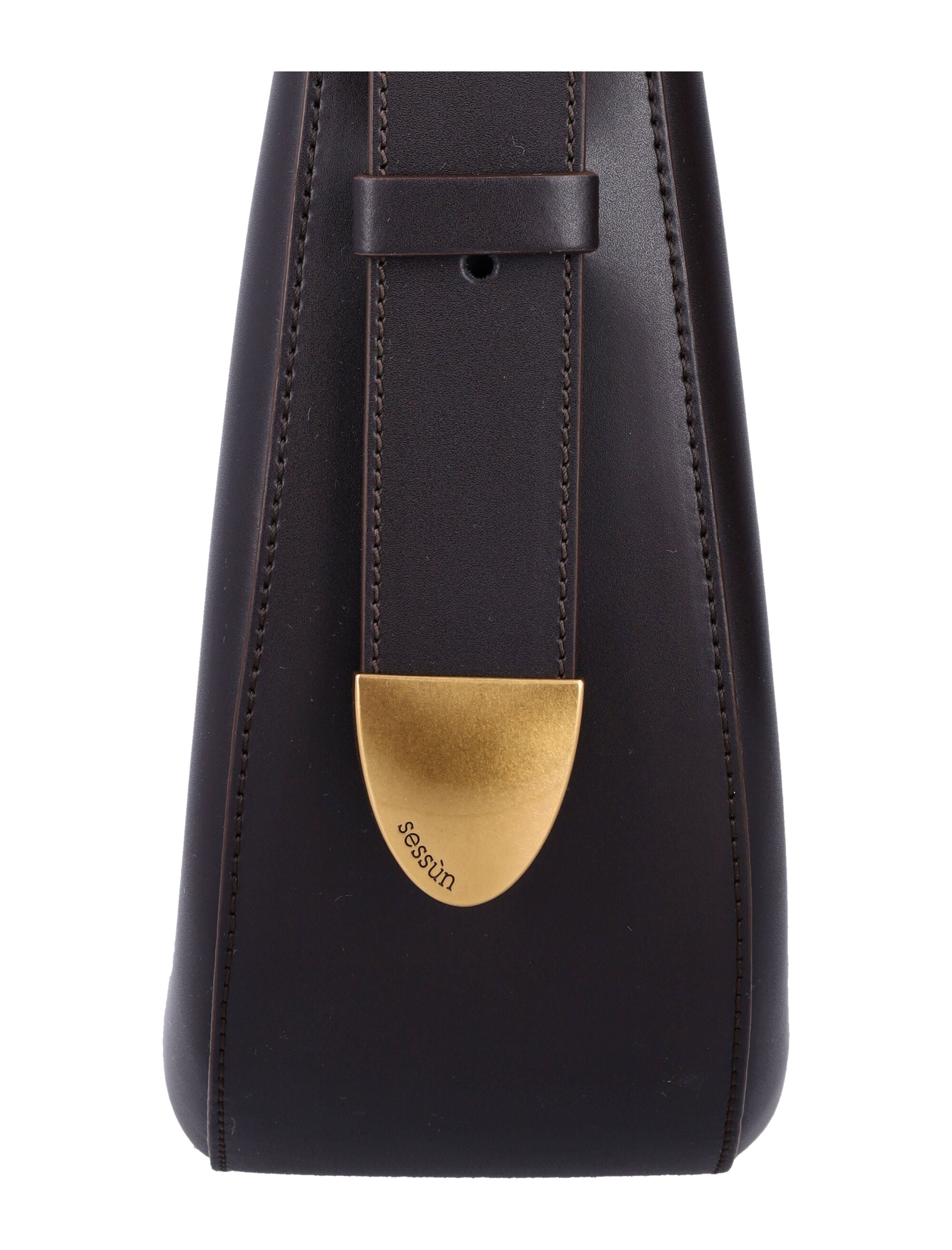 SESSUN Contemporary Hobo Handbag with Bronze Details - 26cm x 27cm x 9cm