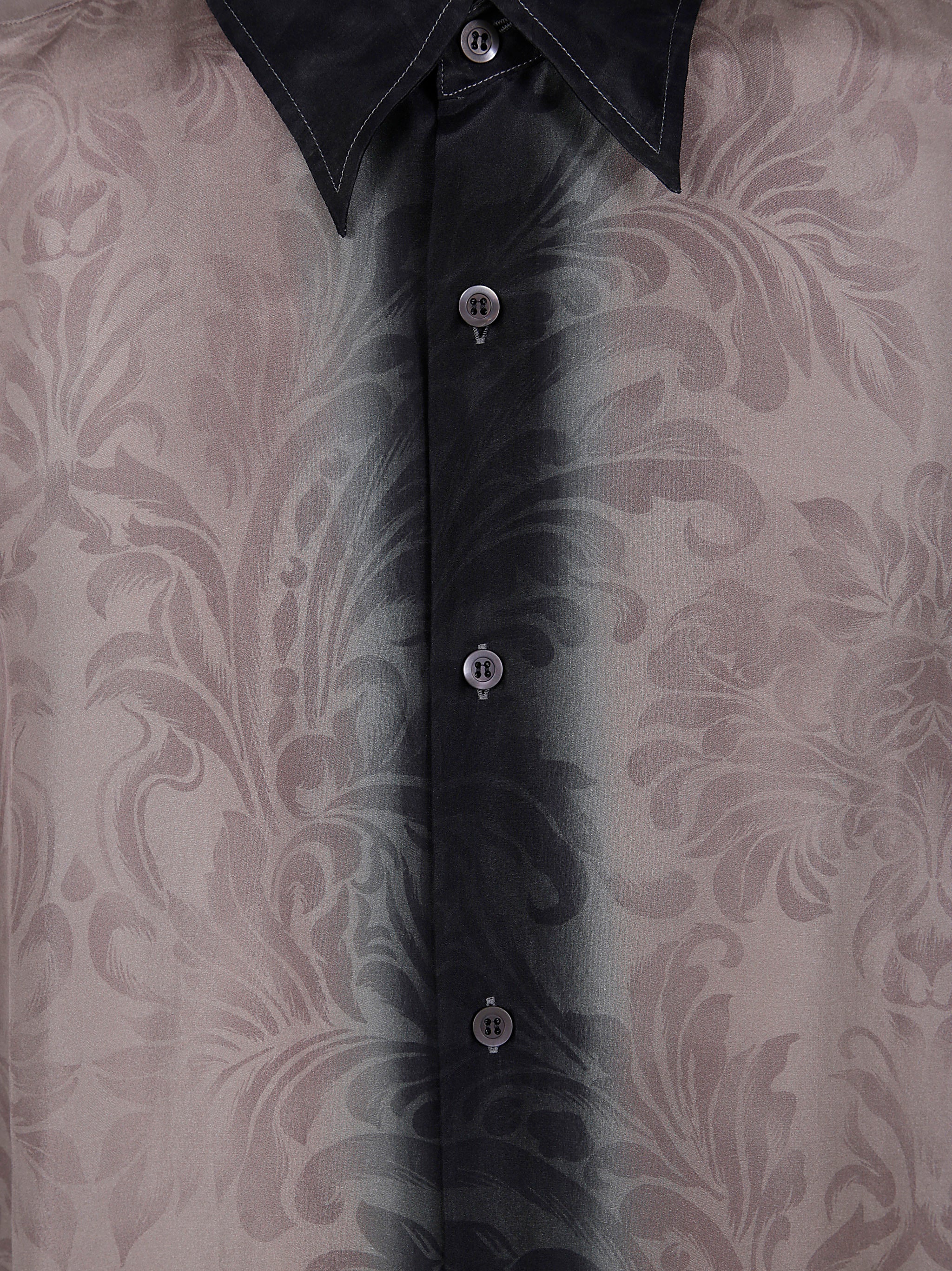 DRIES VAN NOTEN Short Sleeves Silk Shirt