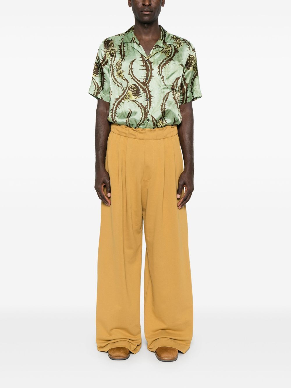 DRIES VAN NOTEN Thistle Print Mini Shirt for Men - SS25