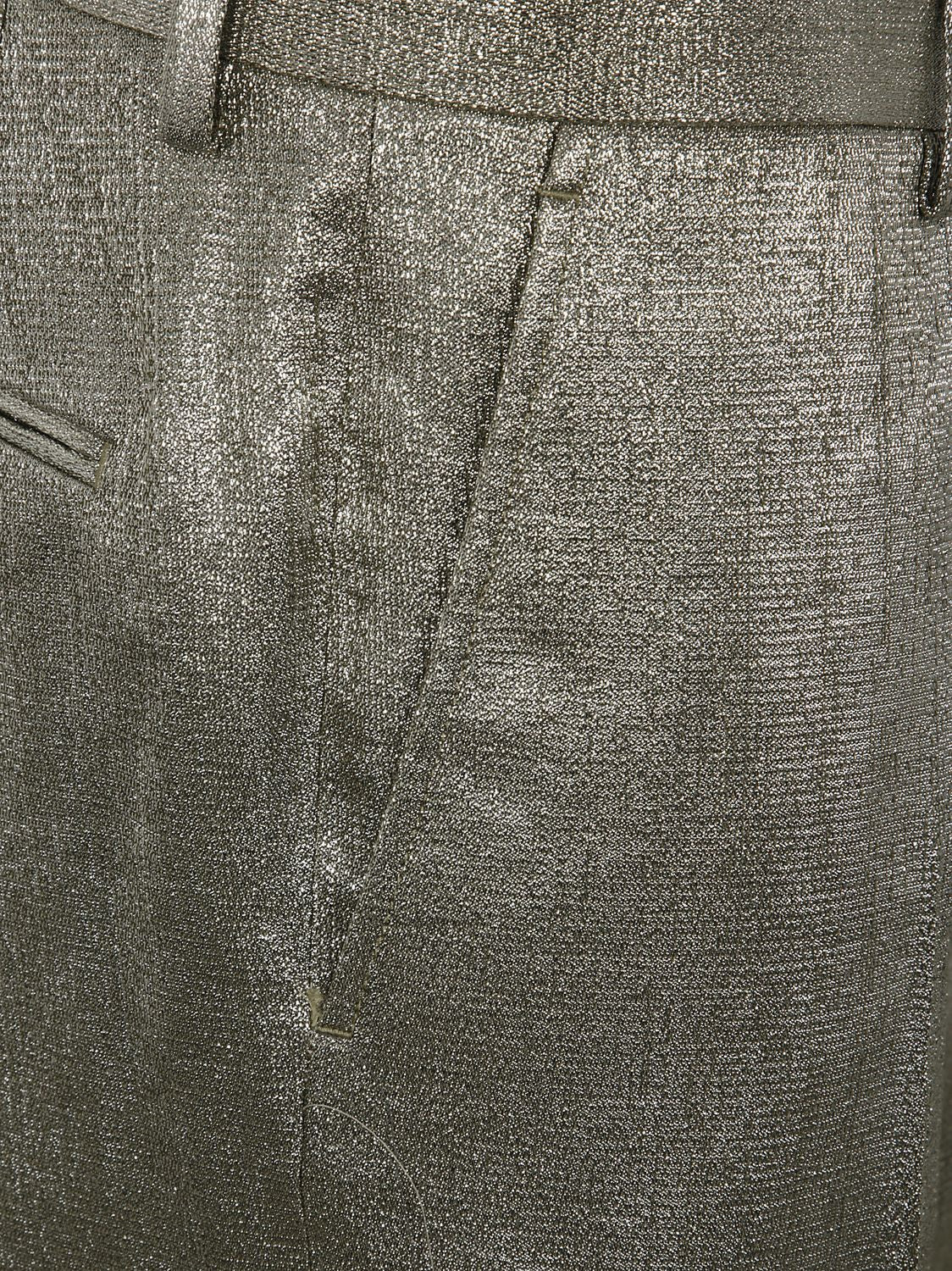 DRIES VAN NOTEN Metallic Suit Trousers for Men - SS25