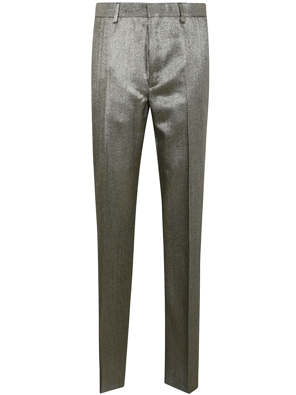 DRIES VAN NOTEN Metallic Suit Trousers for Men - SS25