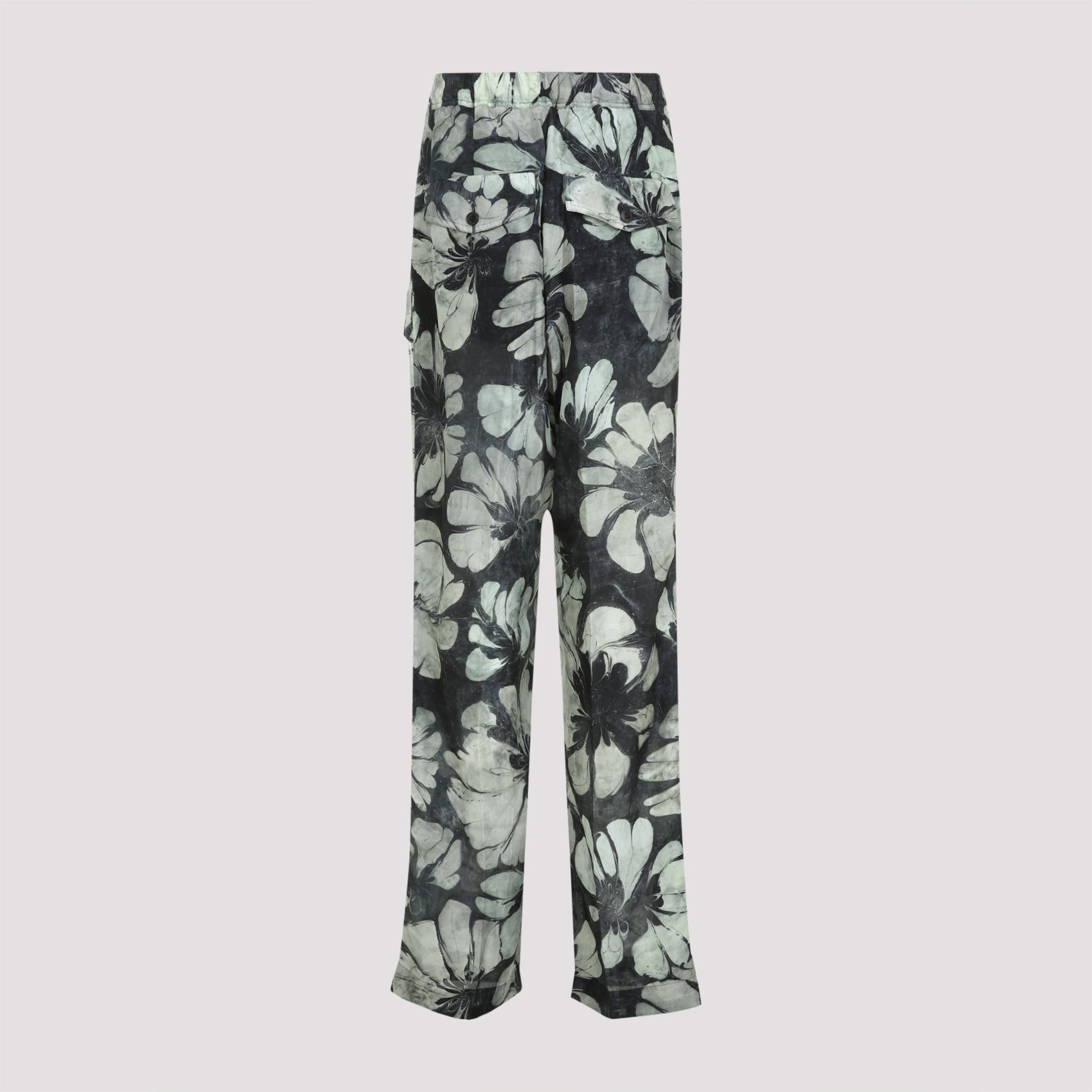 DRIES VAN NOTEN Elegant Silk Pants for Men - SS25 Collection