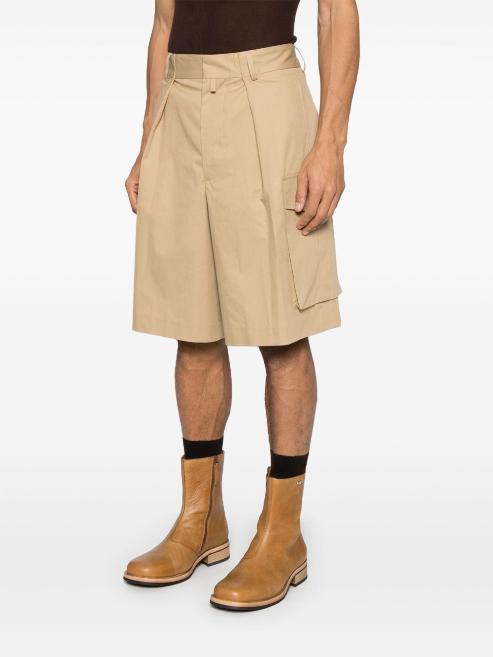 DRIES VAN NOTEN Loose Cargo Shorts for Men - SS25 Edition
