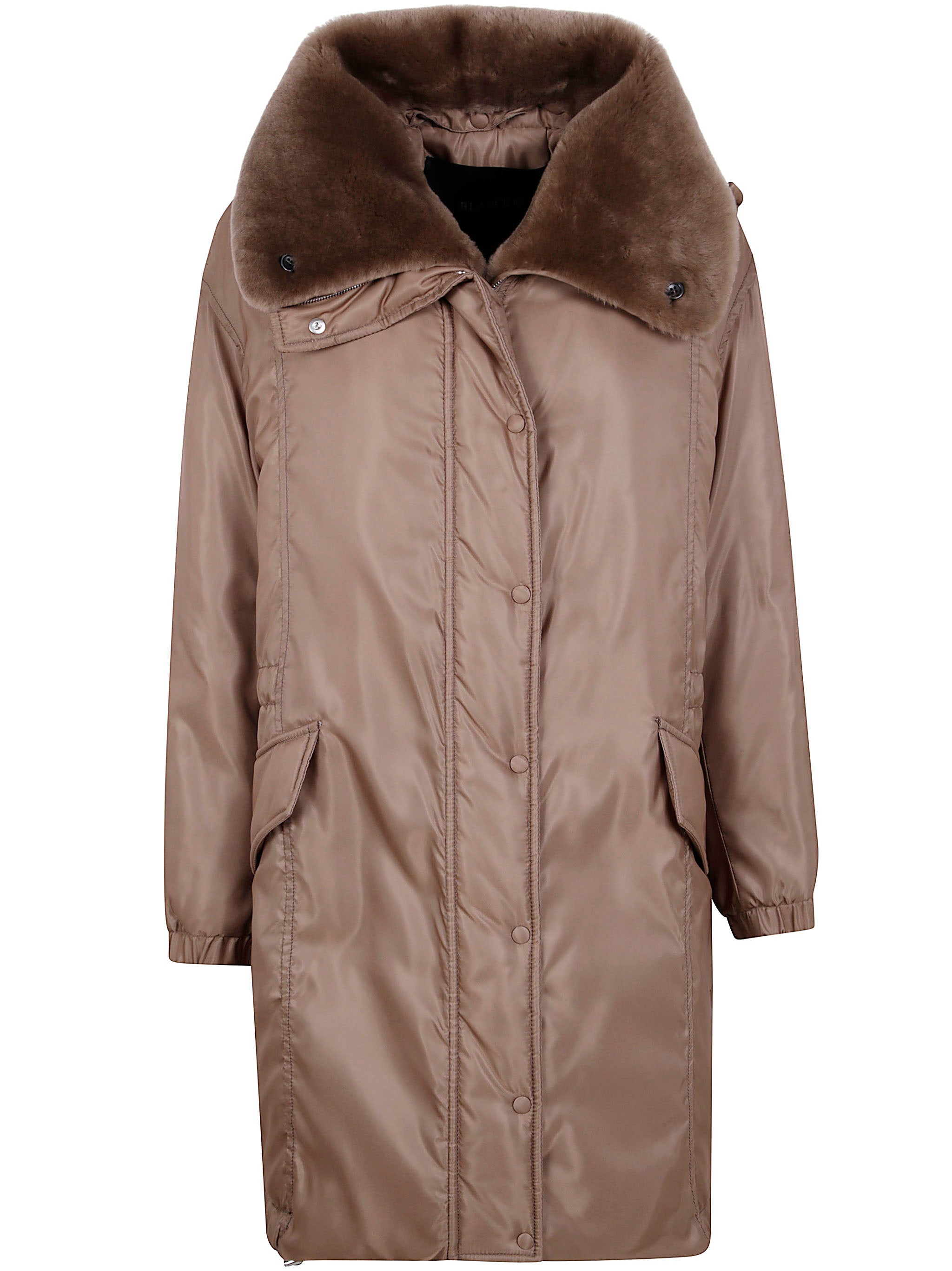 BLANCHA Merino Shearling and Nylon Fabric Parka Jacket for Women
