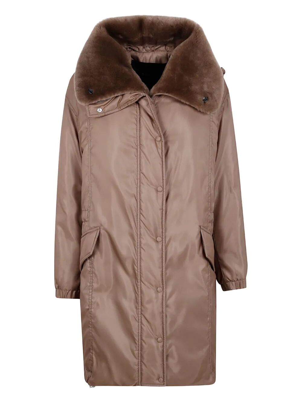 BLANCHA Merino Shearling and Nylon Fabric Parka Jacket for Women