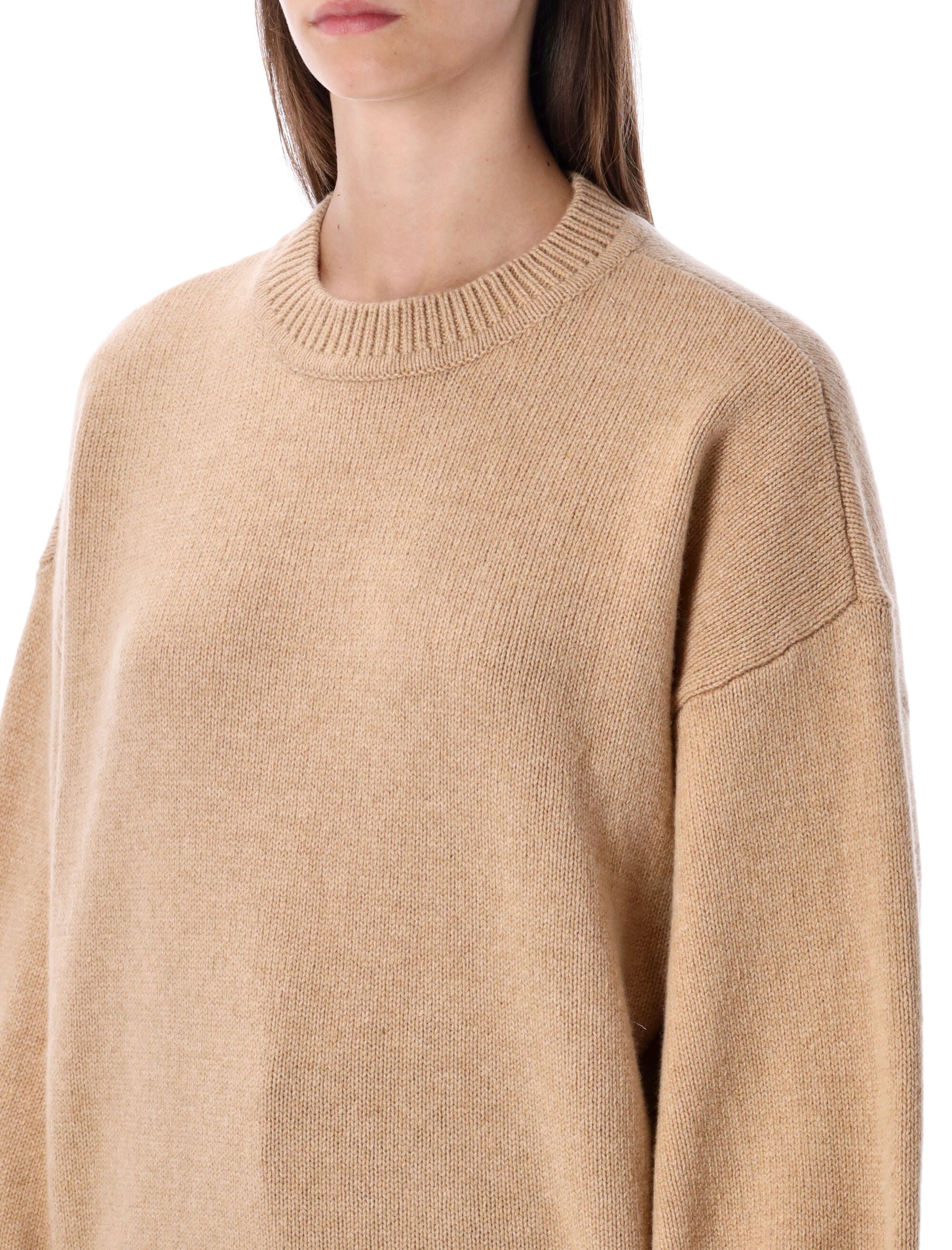 SESSUN Wool Knit Sweater with Balloon Sleeves - Size XS