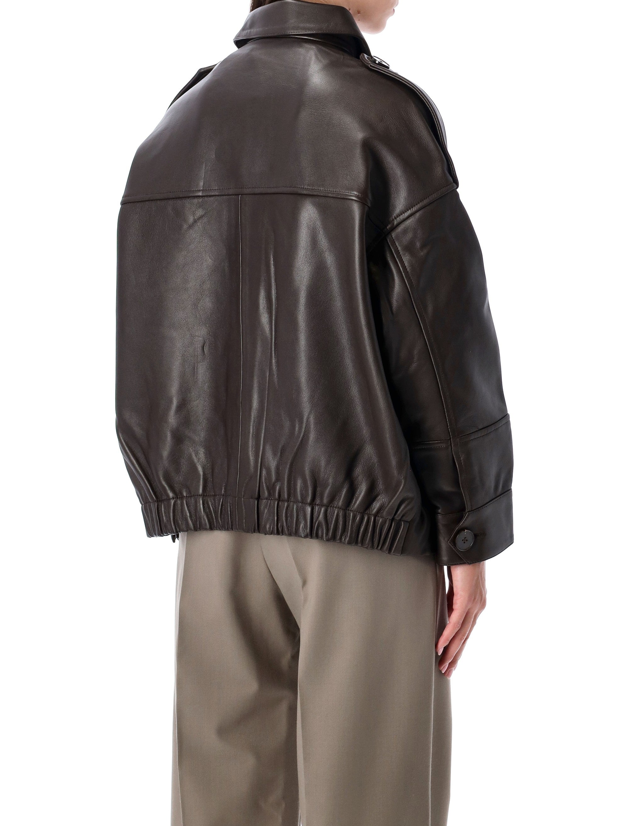 SESSUN Mini Lamb Leather Jacket