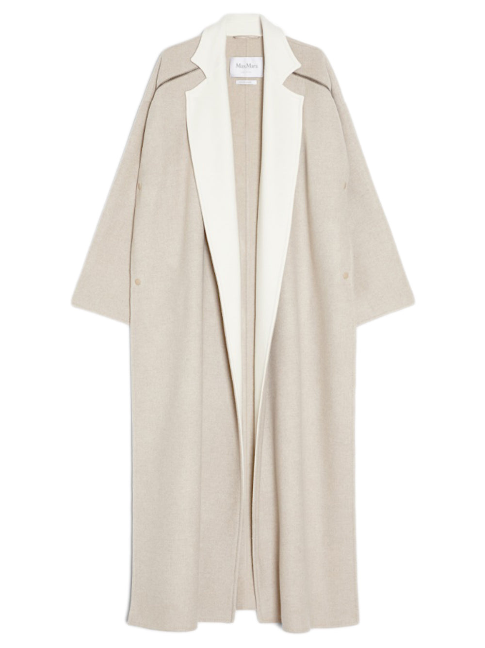 MAX MARA Oversized Fit Jacket with Exposed Zip Details - Size 34