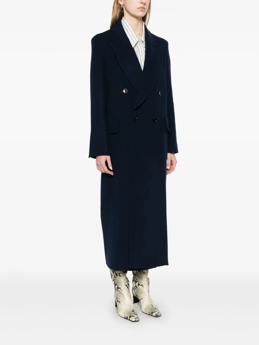 MAX MARA Double-Breasted Wool and Cashmere Coat