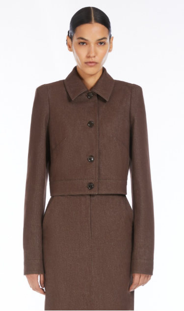 MAX MARA Front Buttoned Jacket with Waist Tabs for Women