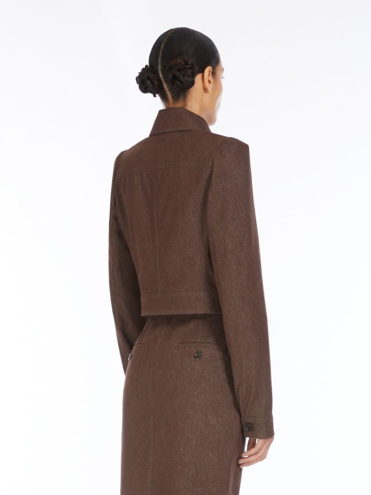 MAX MARA Cropped Denim Jacket for Women