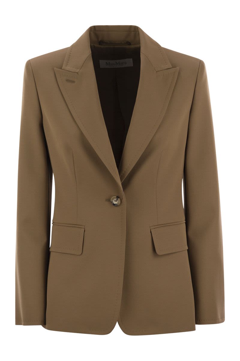 MAX MARA Tailored Wool Gabardine Blazer