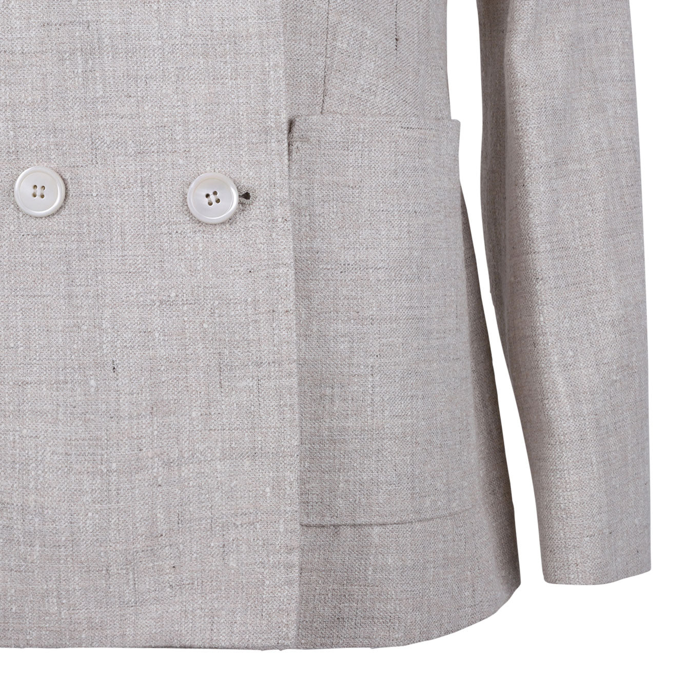 MAX MARA Lightweight Linen Wool Silk Jacket - Size 318001