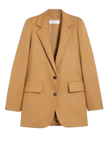 MAX MARA Buttoned Shoulder Pad Blazer for Women - Spring/Summer 2025 Collection