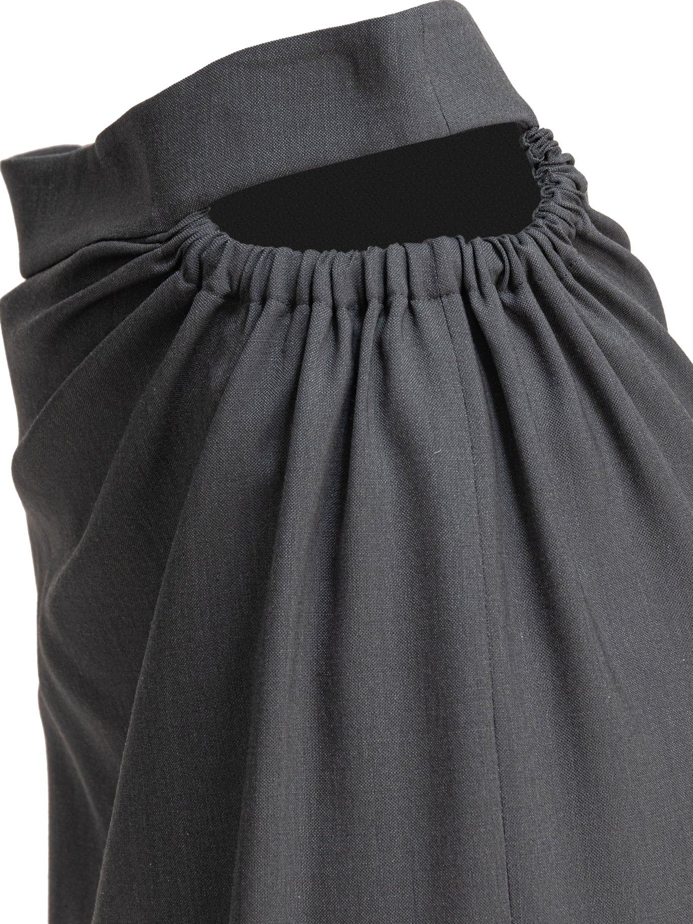 MAX MARA Elegant Cut-out Skirt with Asymmetrical Slit