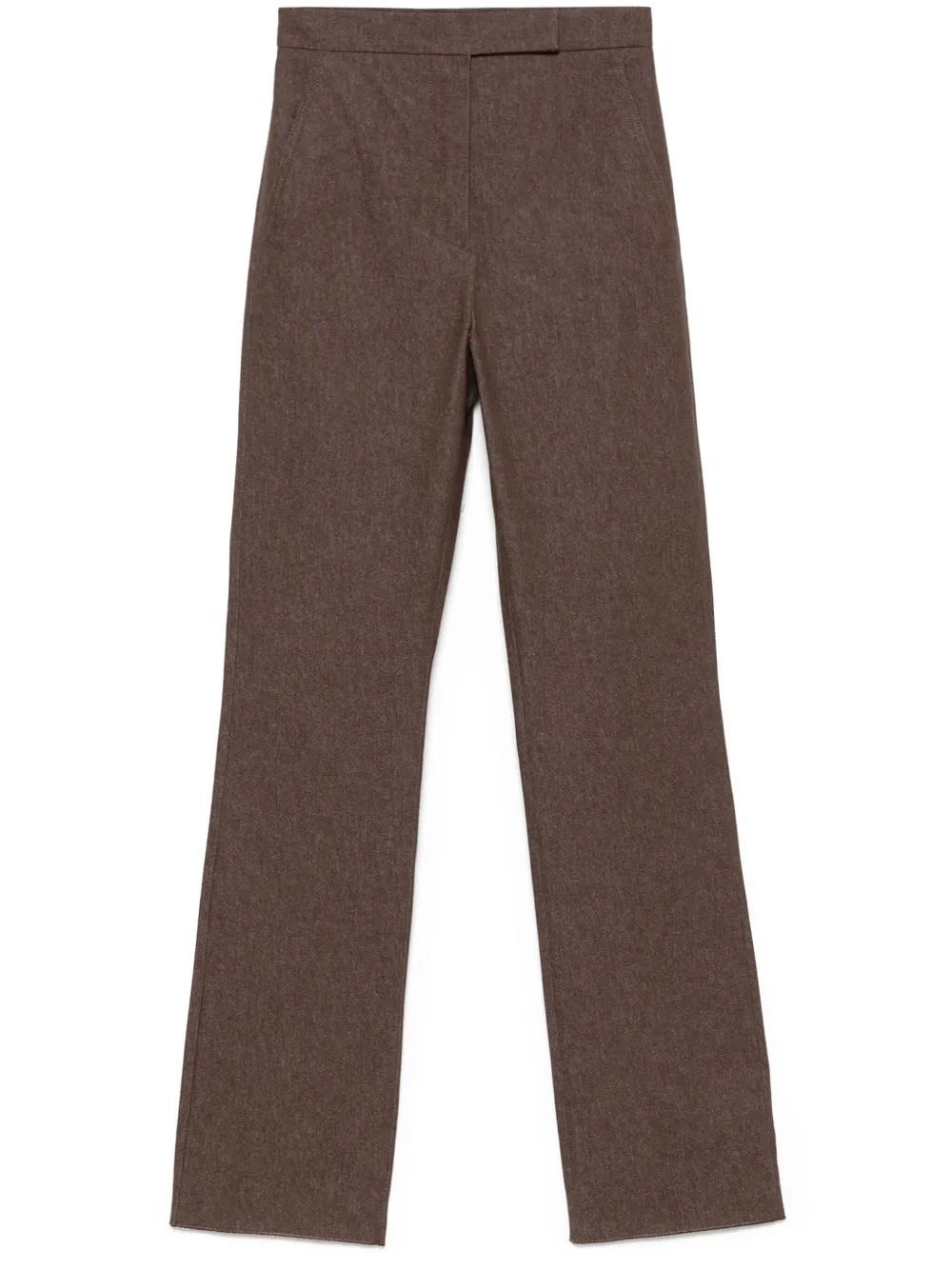 MAX MARA Straight Fit Cotton Trousers - Size 40 IT