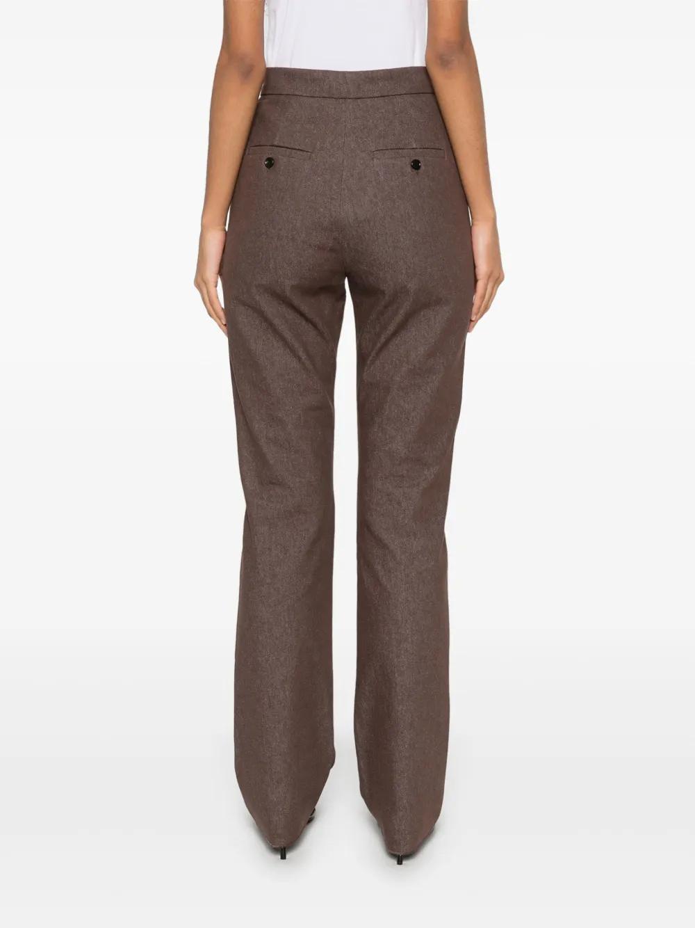 MAX MARA Straight Fit Cotton Trousers - Size 40 IT