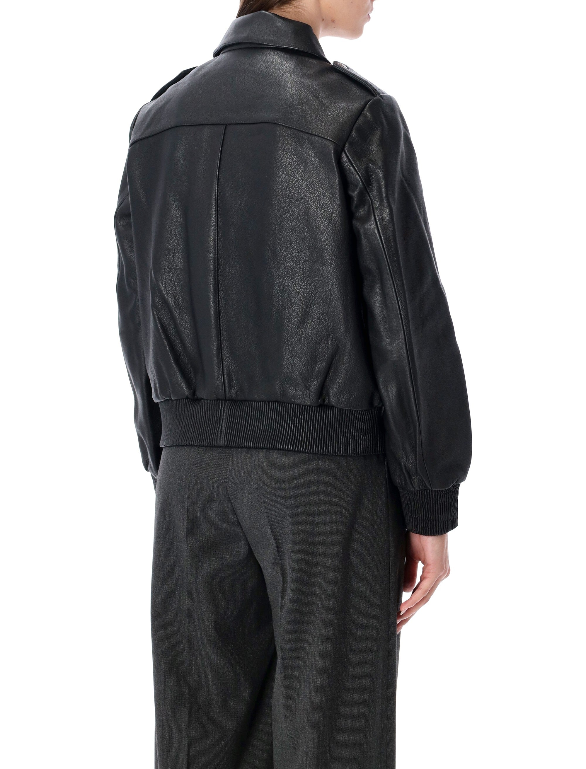 SESSUN Mini Lamb Leather Blouson for Women