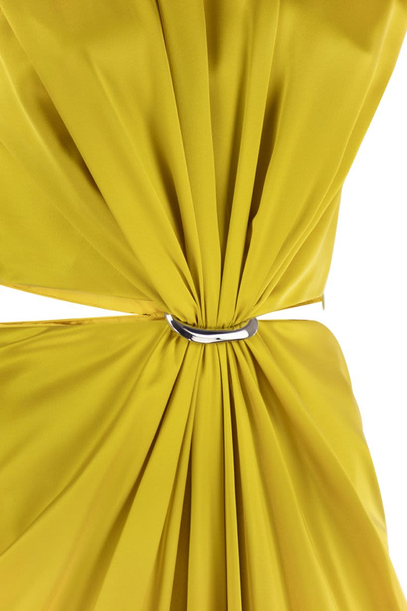 MAX MARA Silk Satin Hourglass Dress